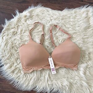 NWT Nude Lace Adore Me Push Up Bra 34DD